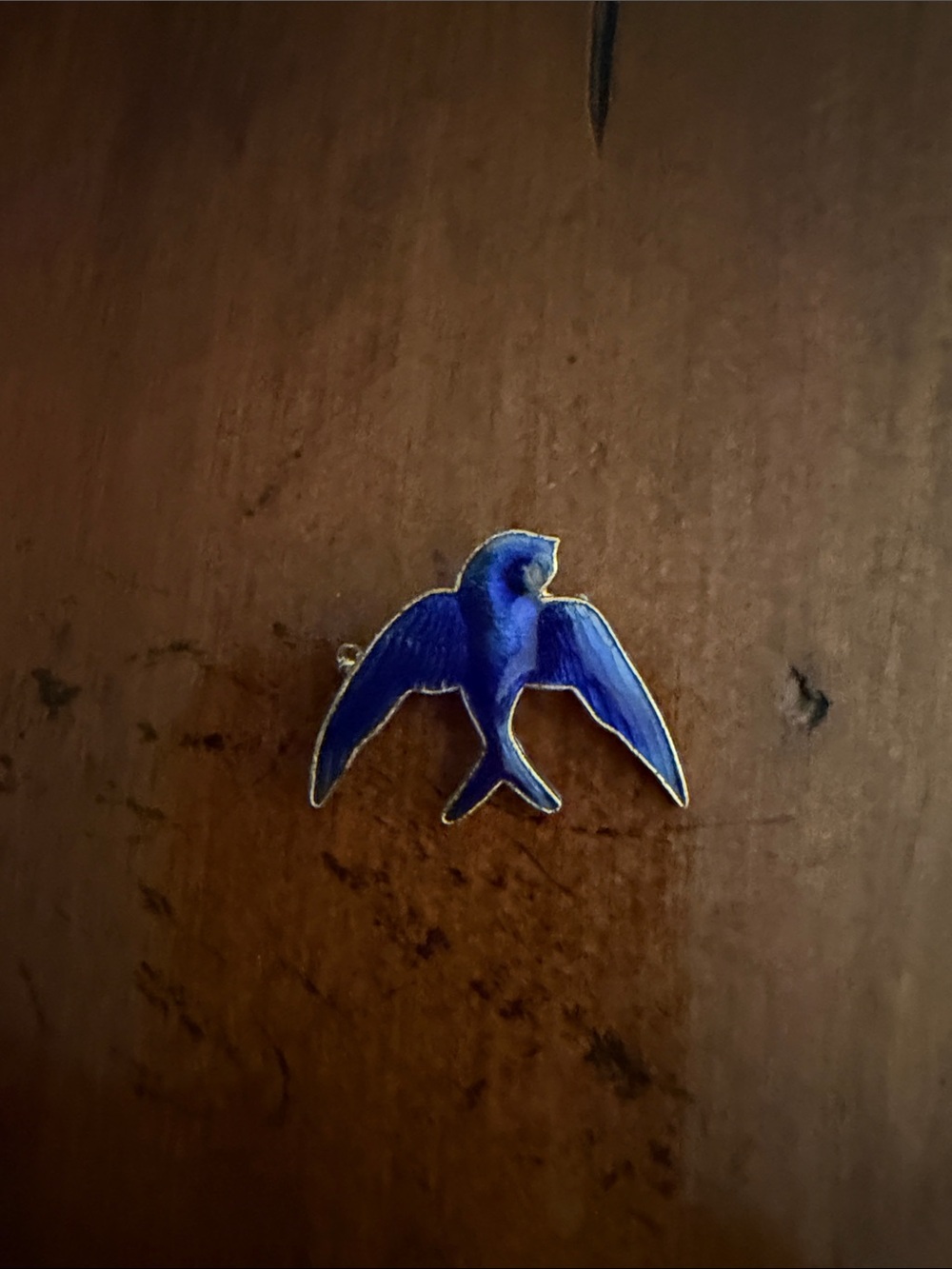 Blue Bird Enamel Pin - Pets Bird Accessory